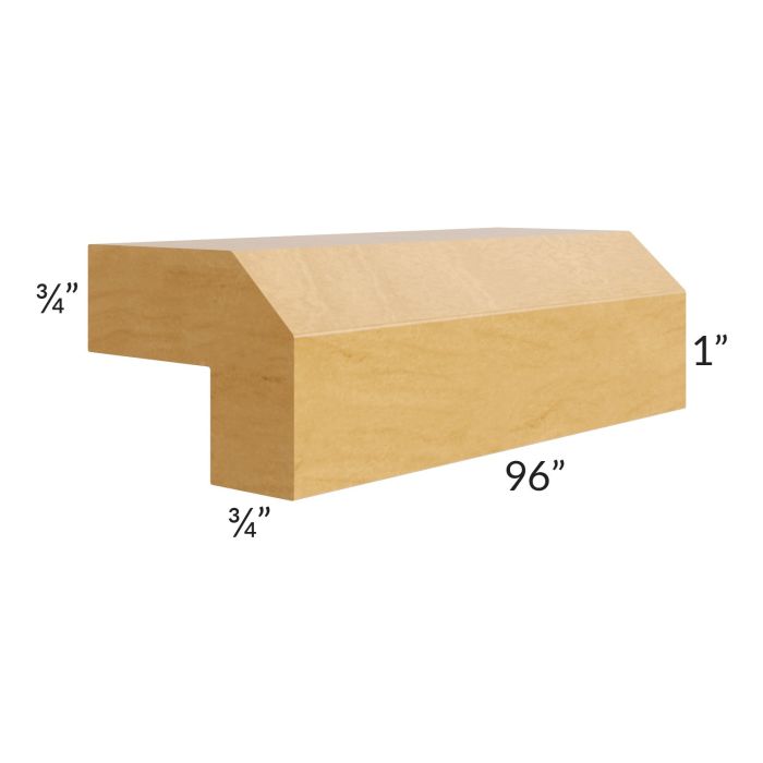 Madison Honey Shaker 96" Angled Light Rail Molding