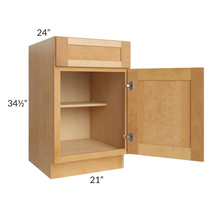 Madison Honey Shaker 21" Base Cabinet