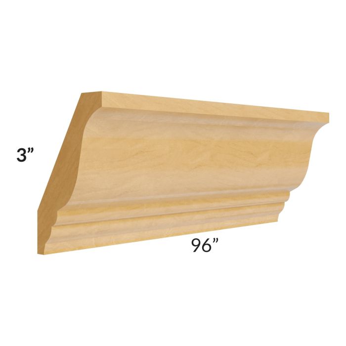 Madison Honey Shaker 96" Crown Molding (3" Height)