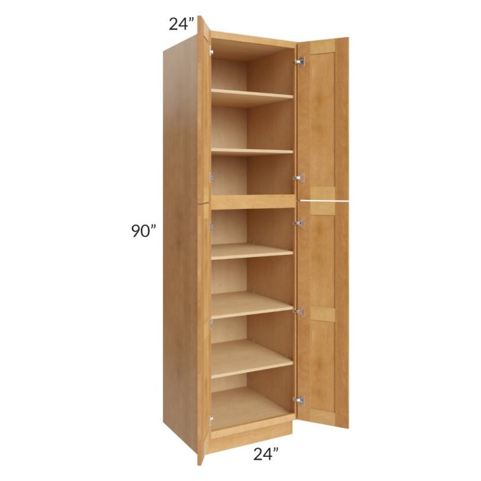 Madison Honey Shaker 24x90x24 Wall Pantry Cabinet