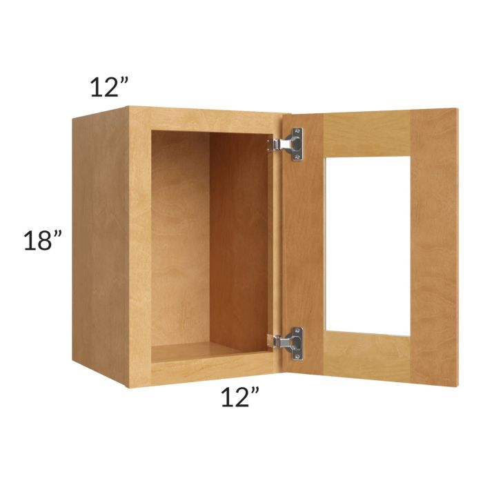 Madison Honey Shaker 12x18 Decorative Wall Cabinet