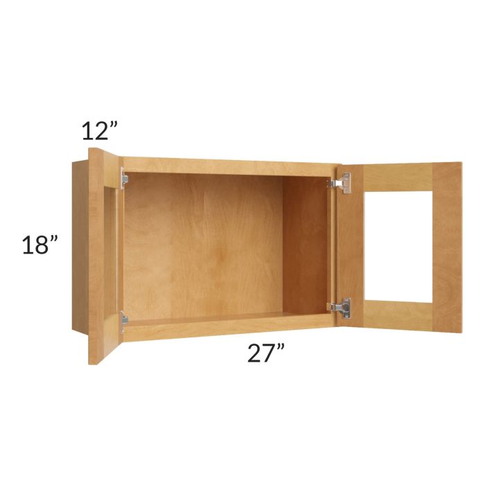 Madison Honey Shaker 27x18 Decorative Wall Cabinet