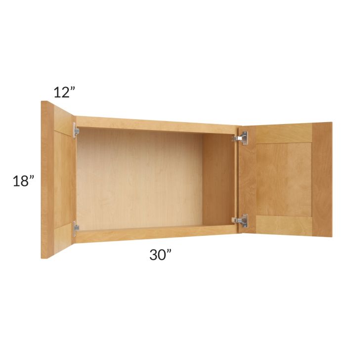 Madison Honey Shaker 30x18 Wall Cabinet