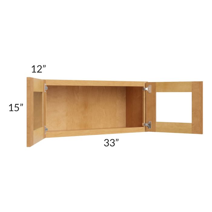 Madison Honey Shaker 33x15 Decorative Wall Cabinet