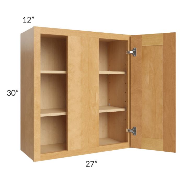 Madison Honey Shaker 27x30 Wall Blind Cabinet