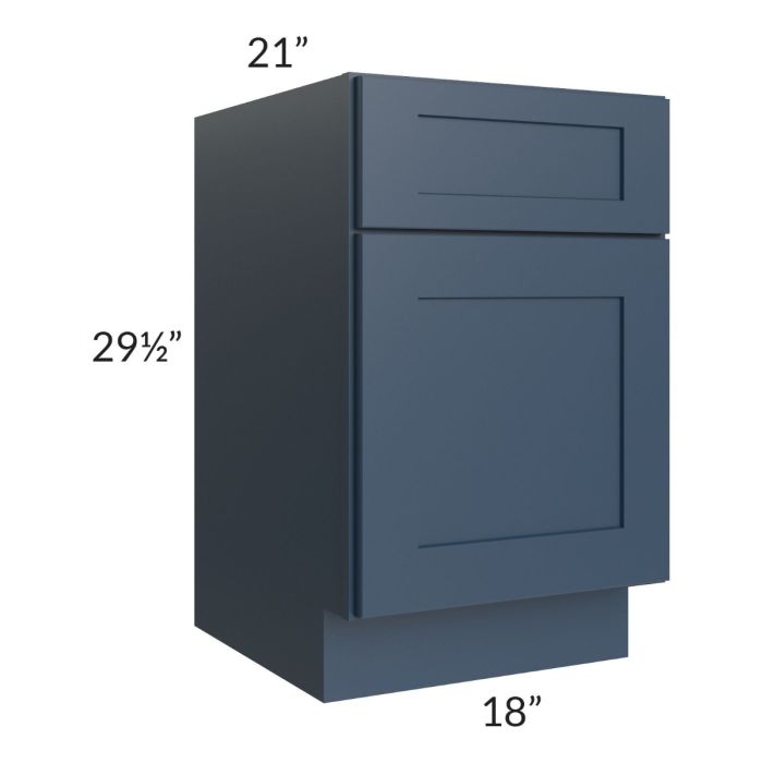 Madison Navy Shaker 18" Drawer File Base Cabinet