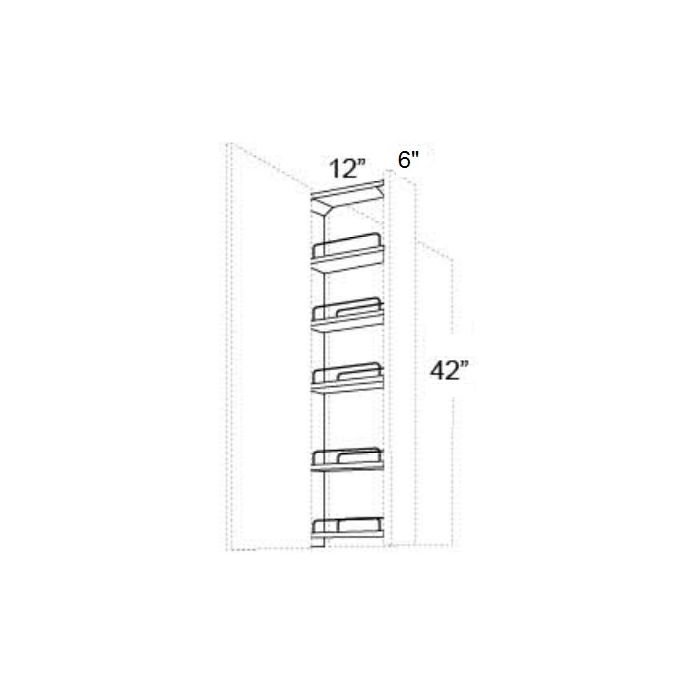 6x42 Wall Spice Pull Out 