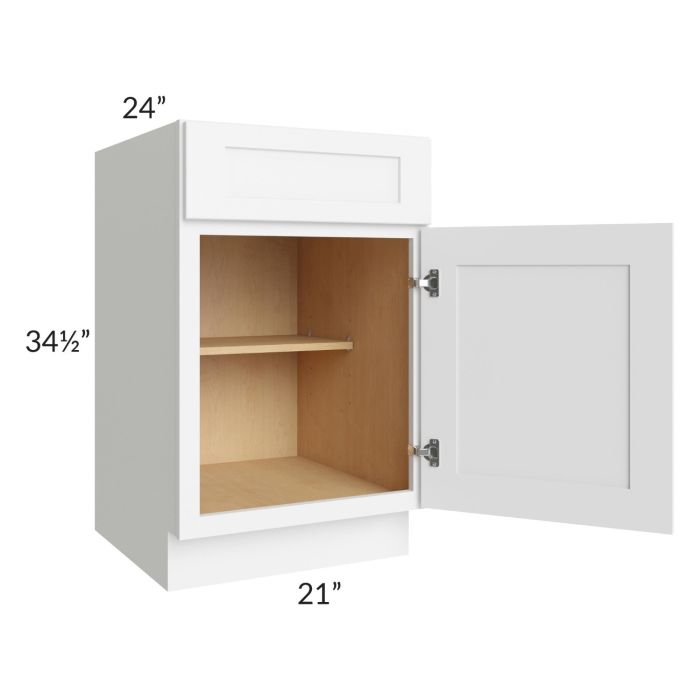 Royal White Shaker 21" Base Cabinet