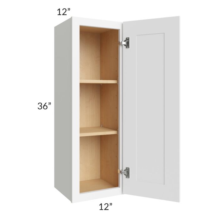 Royal White Shaker 12x36 Wall Cabinet