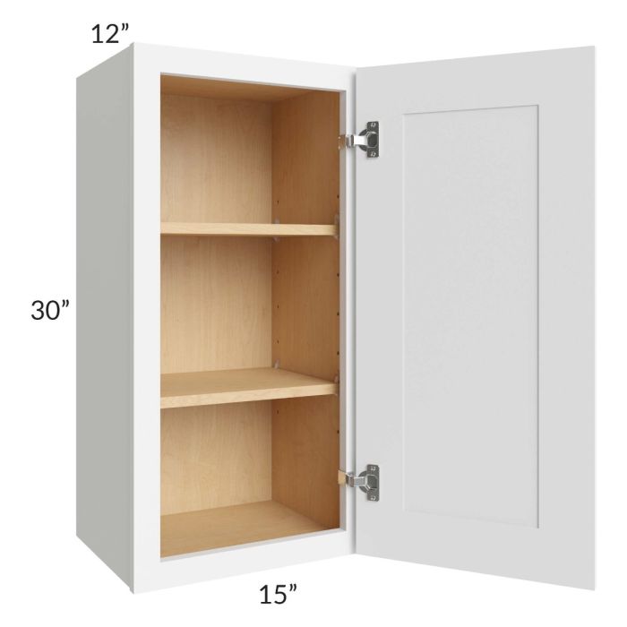 Royal White Shaker 15x30 Wall Cabinet
