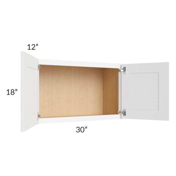 Royal White Shaker 30x18 Wall Cabinet