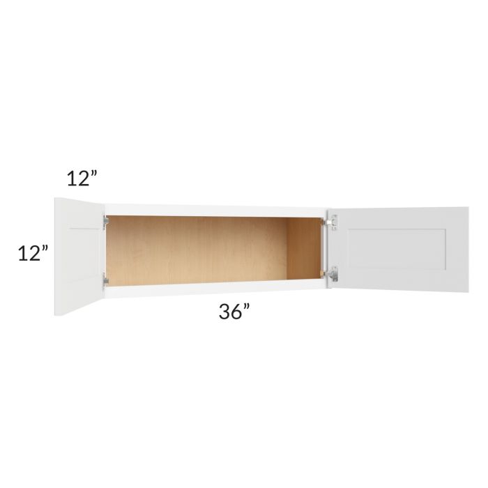 Royal White Shaker 36x12 Wall Cabinet