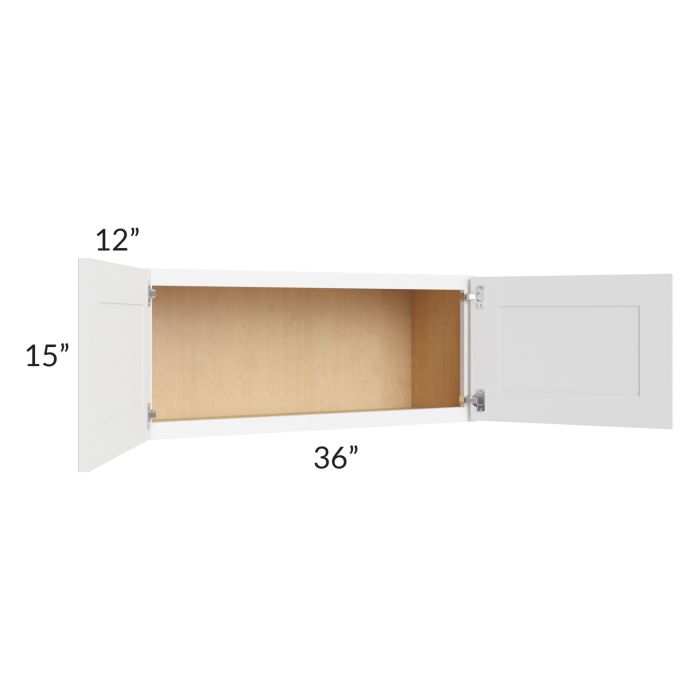 Royal White Shaker 36x15 Wall Cabinet