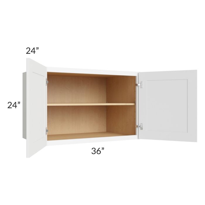 Royal White Shaker 36x24x24 Wall Cabinet