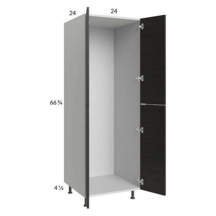 Euro Cafe 24x71-1/4 Open Utility Cabinet with 2 Doors