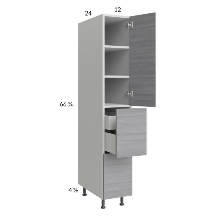 Euro Grey 12x71-1/4 Utility Cabinet with 1 Door