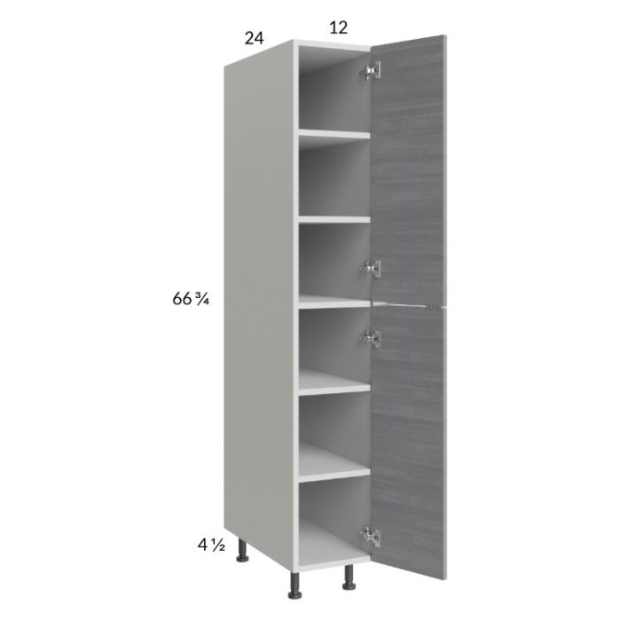 Euro Grey 12x71-1/4 Utility Cabinet with 1 Door