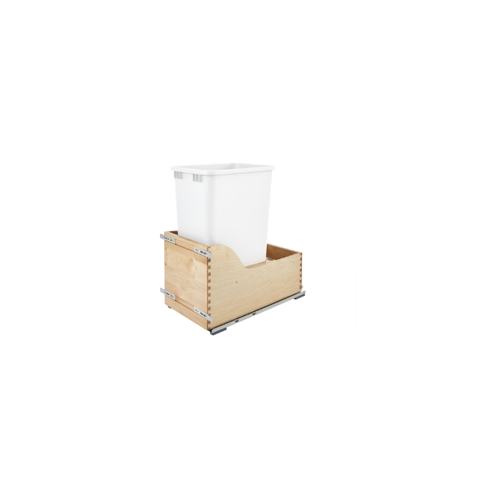 Trash Can Pullout for a 15" Full Height Door Base Cabinet (Cabinet Not Included)