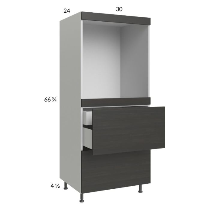 Euro Cafe 30x71-1/4 Single Oven Cabinet with 2 Drawers and 1 Inner Drawer