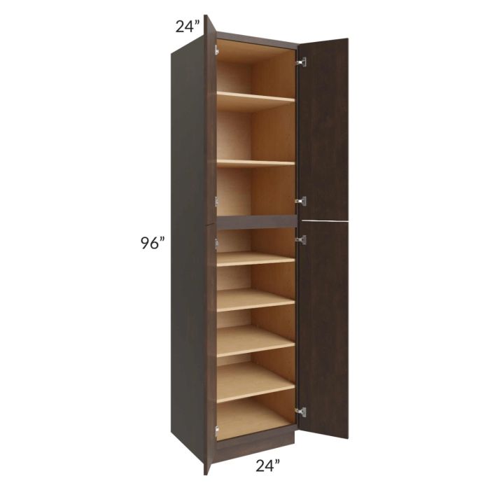 Vienna Kona Brown 24x24x96 Pantry Cabinet