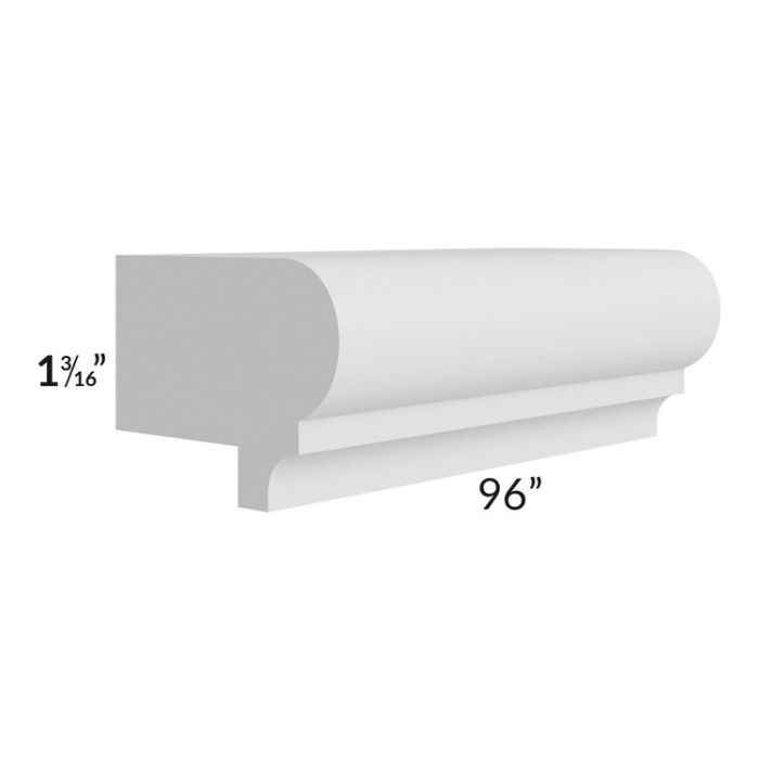 Lakewood White 96" Light Rail Molding 