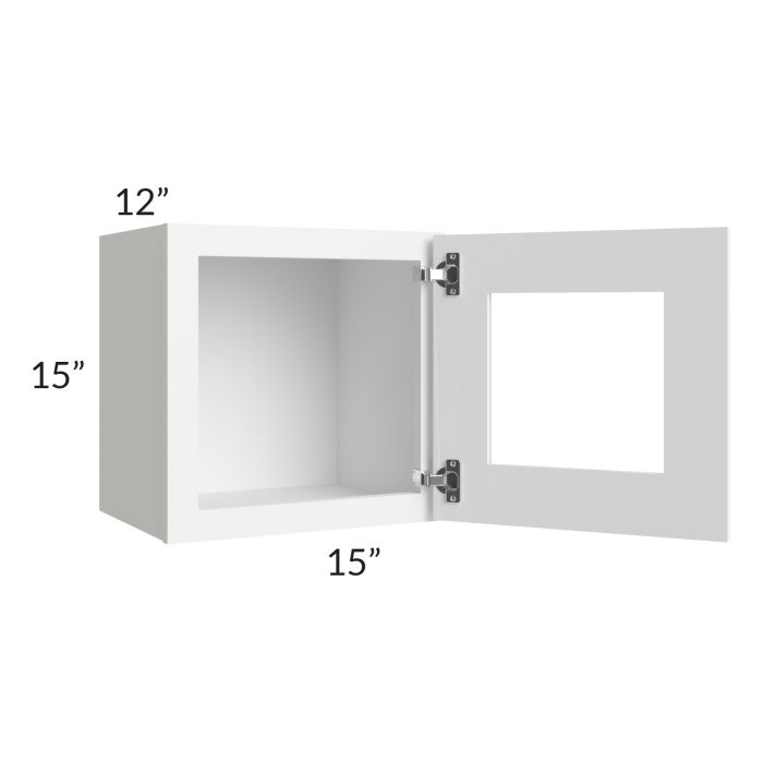 Lakewood White 15x15 Decorative Wall Cabinet