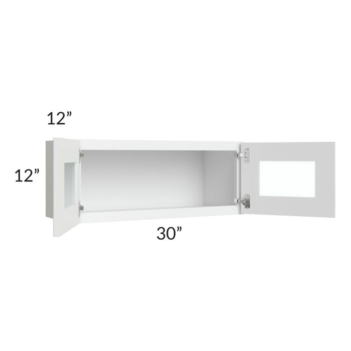 Lakewood White 30x12 Decorative Wall Cabinet