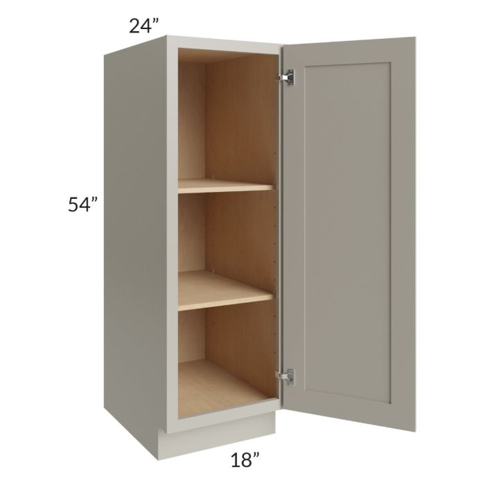 Stratton Light Grey Shaker 18x54 Pantry Base Cabinet