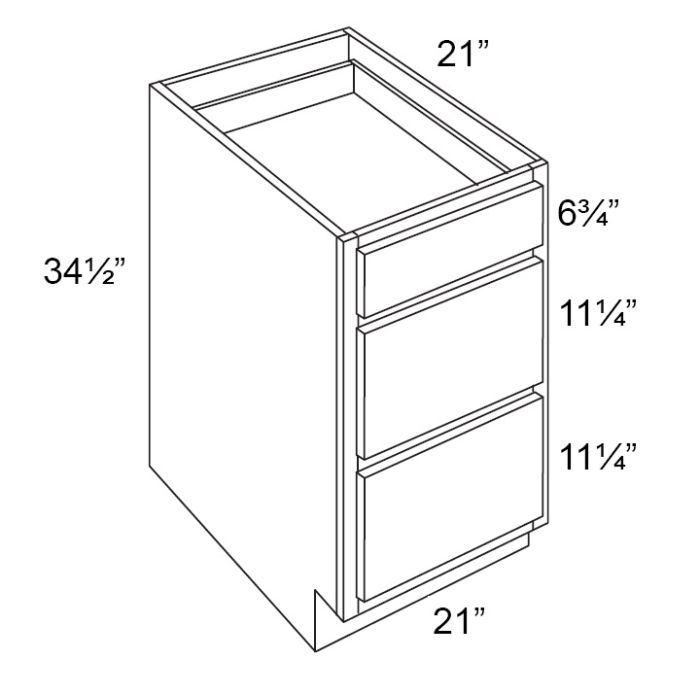Vienna 21" Vanity Drawer Base Cabinet