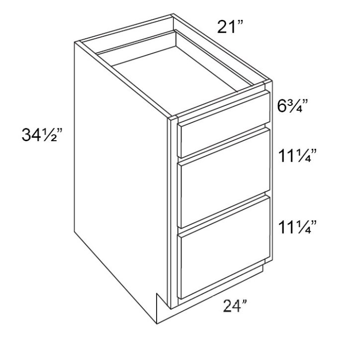 Union 24" Vanity Drawer Base Cabinet