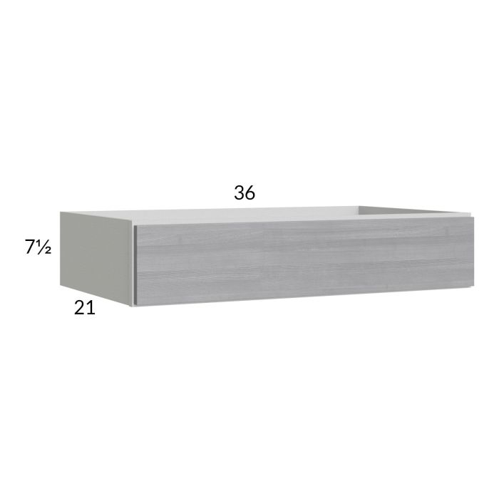 Euro Grey 36" Knee Drawer