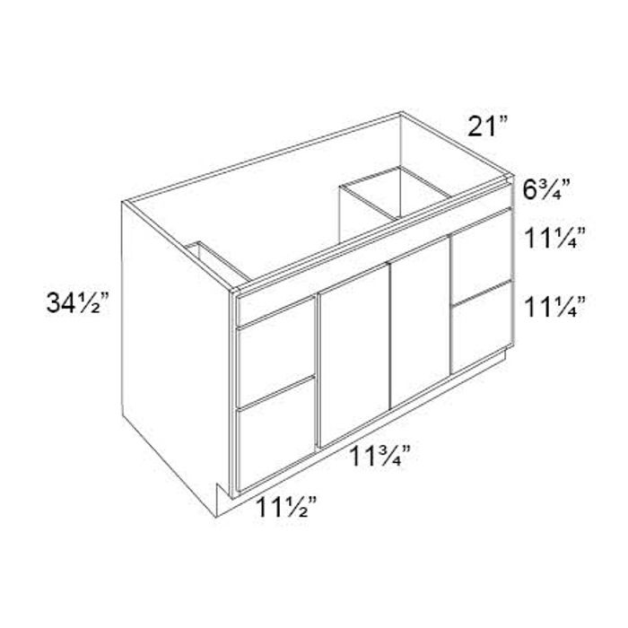 48" Vanity Sink and Drawer Combo