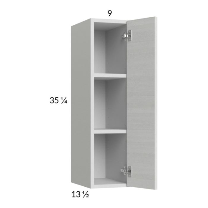 Euro White Grain 9x35-1/4 Wall Cabinet