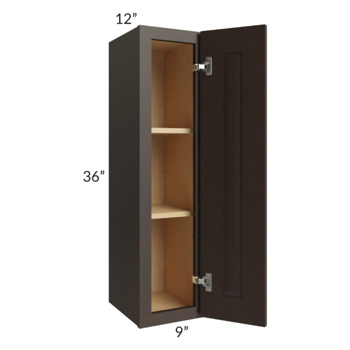 Southport Espresso Shaker 9x36 Wall Cabinet