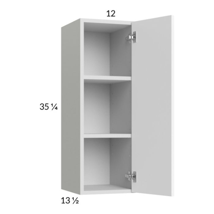 Euro Gloss White 12x35-1/4 Wall Cabinet