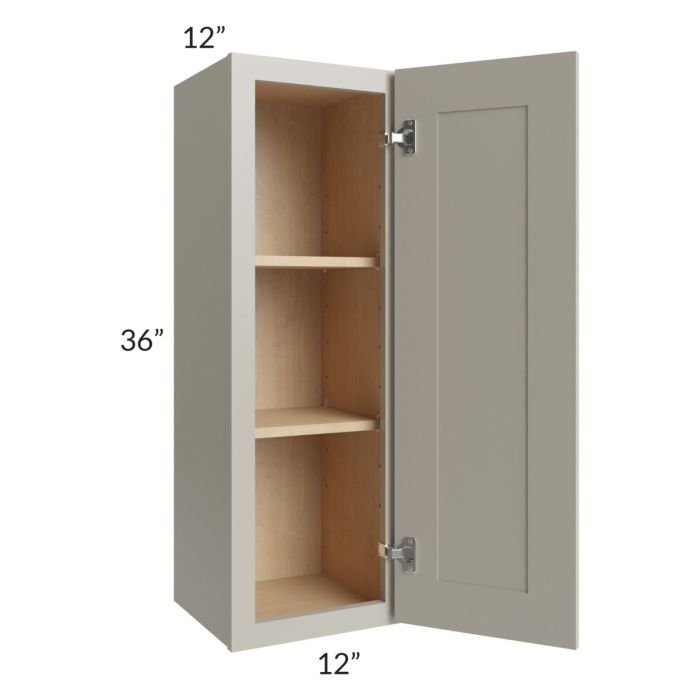 Stratton Light Grey Shaker 12x36 Wall Cabinet