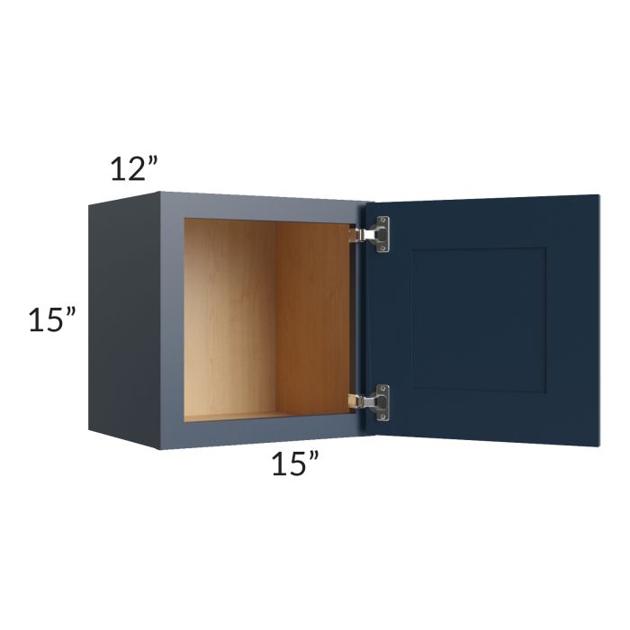 Midtown Blue Shaker 15x15 Wall Cabinet