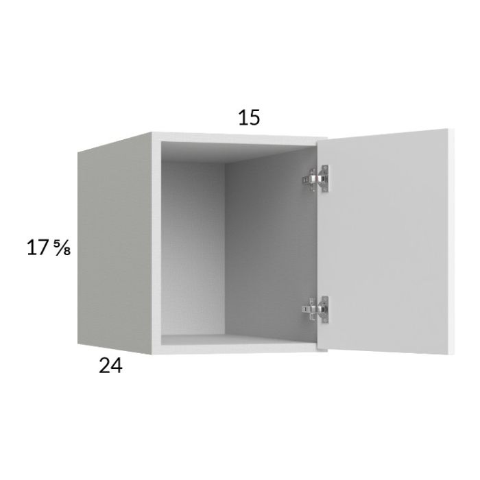 Euro Gloss White 15x17-5/8x24 Wall Cabinet