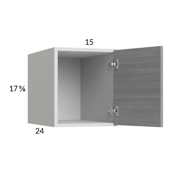 Euro Grey 15x17-5/8x24 Wall Cabinet