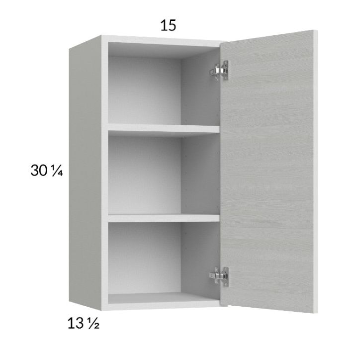 Euro White Grain 15x30-1/4 Wall Cabinet