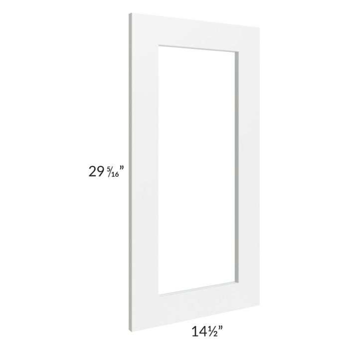 Alpine White Shaker 15x30 Glass Door Only with Glass Included