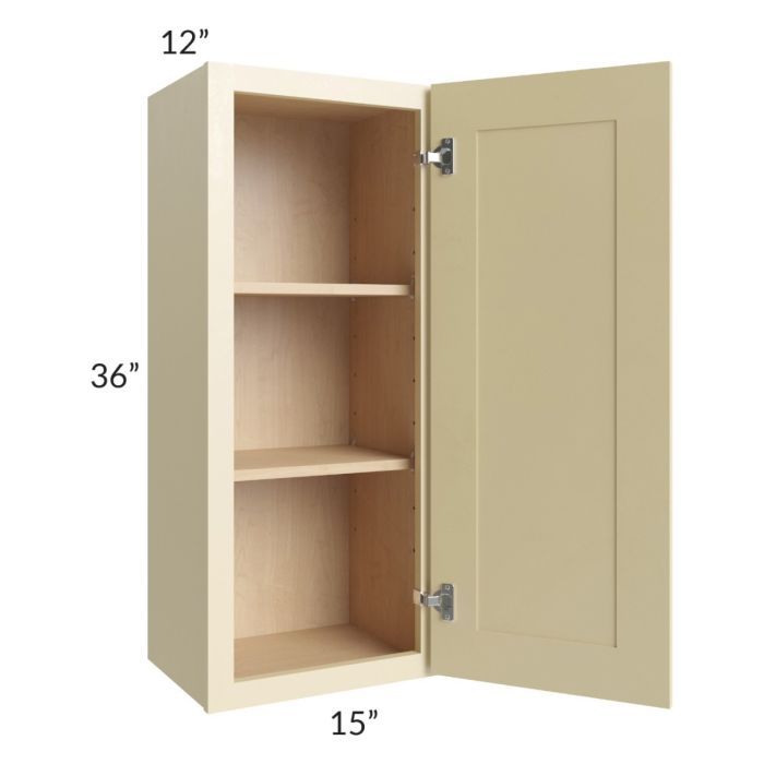 Phoenix Cream Glaze 15x36 Wall Cabinet