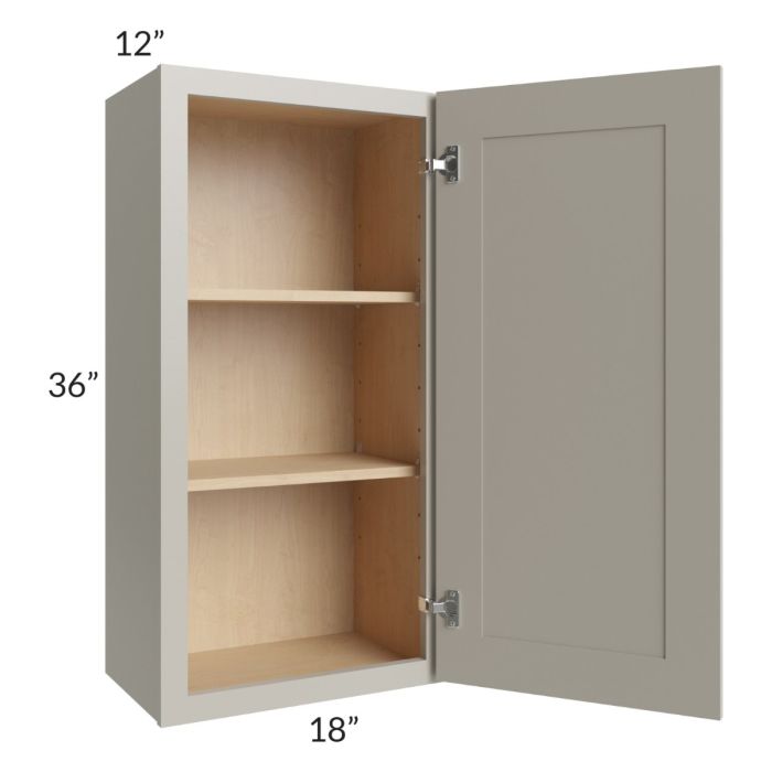 Stratton Light Grey Shaker 18x36 Wall Cabinet