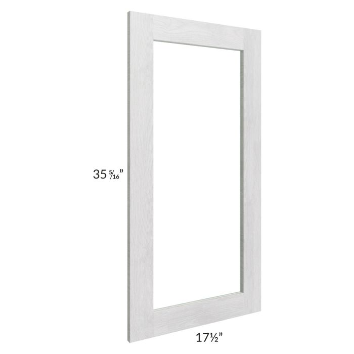 Heather Grey Shaker 18x36 Glass Door Only with Glass Included