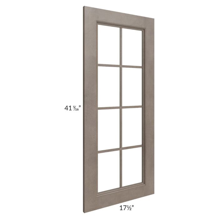 Providence Natural Grey 18x42 Mullion Glass Door Only with Glass Included
