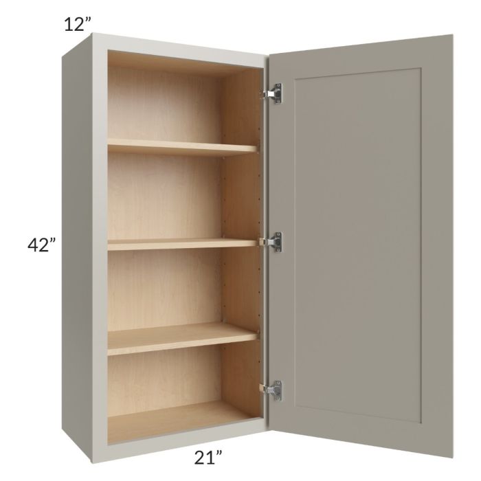 Stratton Light Grey Shaker 21x42 Wall Cabinet