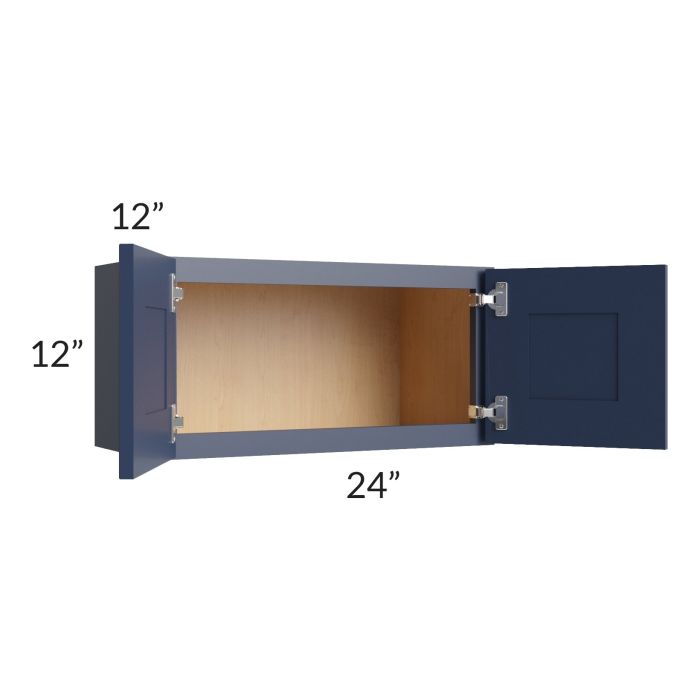Bayville Blue 24x12 Wall Cabinet