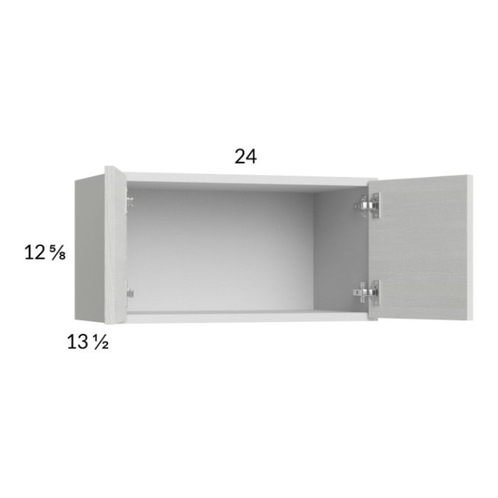 Euro White Grain 24x12-5/8 Wall Cabinet