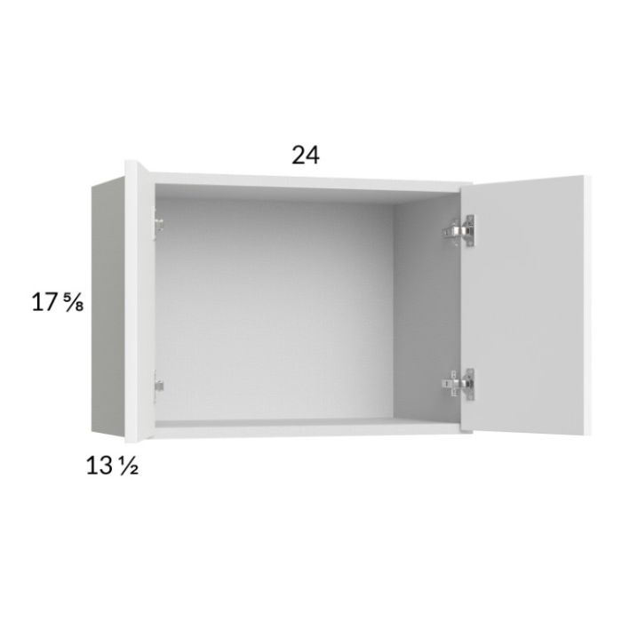 Euro Gloss White 24x17-5/8 Wall Cabinet