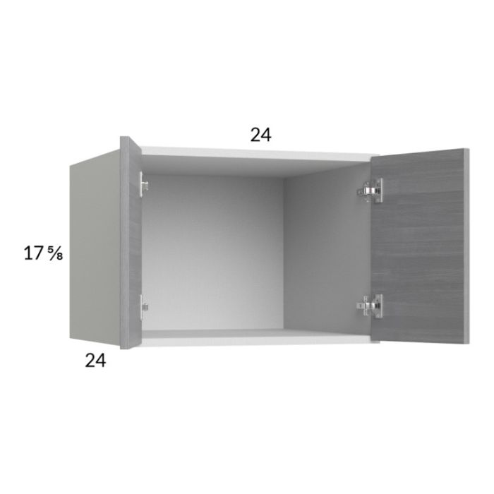 Euro Grey 24x17-5/8x24 Wall Cabinet